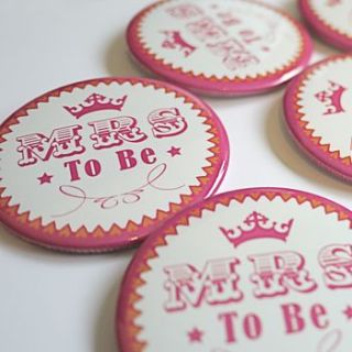 mrs to be hen celebration badge by happi yumi