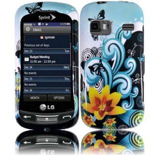 Yellow Lily Hard Case Cover for LG Rumor Reflex LN272 Cell Phones & Accessories