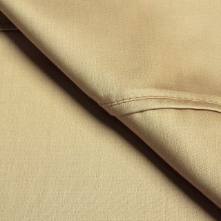 Elite Home Products Wrinkle Resistant All Cotton Sheet Set Gold Size Twin