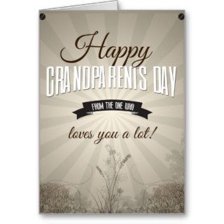 Happy grandparents day card