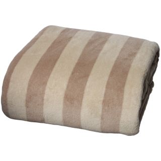 Luxury Printed Stripe Microplush Blanket
