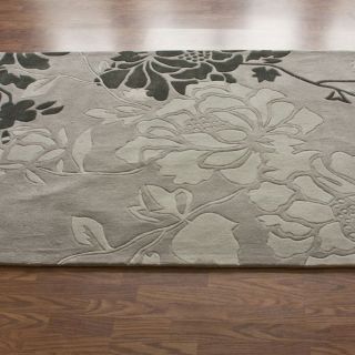 Nuloom Nuloom Handmade Pino Yarrow Floral Rug (83 X 11) Gray Size 83 x 11