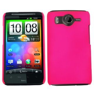SAMRICK   HTC Desire HD   Hard Hybrid Armour Shell Protection Case & Screen Protector/Foil/Film/Guard & Microfibre Cloth   Pink Cell Phones & Accessories