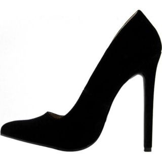 Women's Highest Heel Hottie Black Velvet Patent Highest Heel Heels