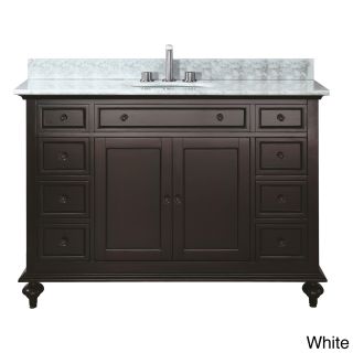 Avanity Merlot 48 inch Single Vanity In Espresso Finish With Sink And Top