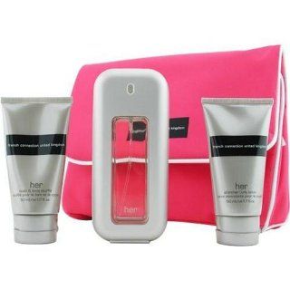 Fcuk By French Connection For Women. Set edt Spray 1.7 oz & Body Lotion 1.7 oz & Shower Gel 1.7 oz & Cosmetic Bag  Fragrance Sets  Beauty