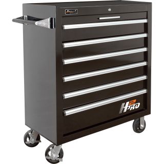 Homak H2PRO 36in. 6-Drawer Rolling Tool Cabinet — 36 1/8in.W x 22 7/8in.D x 42 1/4in.H  Tool Chests