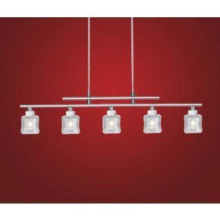 Eglo 86566A Tanga 1 Trestle Hanging Light, Nickel Frosted   Ceiling Pendant Fixtures  