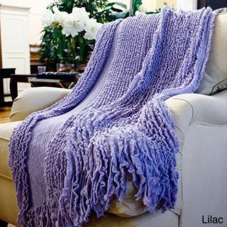 Charlotte Acrylic Ruffle Throw