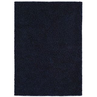 Hand woven Lmix Blue Wool Rug (4???6 X 6???6)