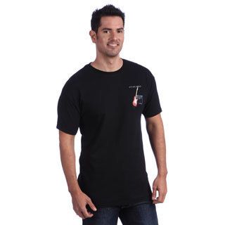 None Its All About Guitars Mens Black T shirt Black Size L