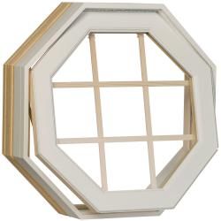 Century White Clad Operating Insulated Glass Octagon Window