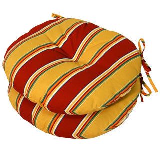 18 inch Round Outdoor Carnival Bistro Chair Cushion (set Of 2)