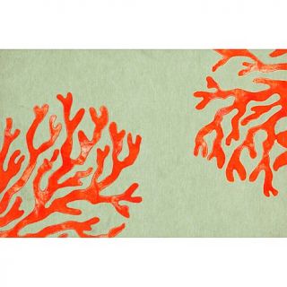 Liora Manne Visions Ii Coral Indoor/Outdoor Rug  Red