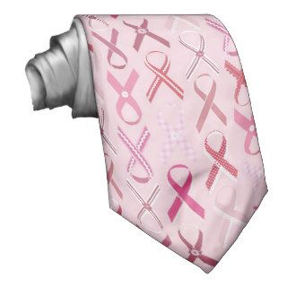 Pink Ribbons Tie