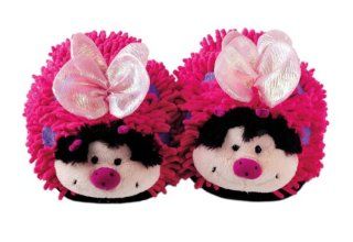 Adult Fuzzy Friends Slippers Pink Butterfly 10" By Aroma Home Health & Personal Care