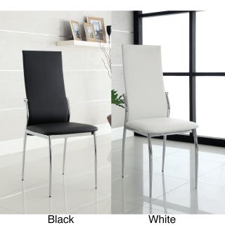 Furniture Of America Duarte Modern Leatherette Dining Chairs (set Of 2)