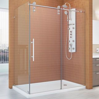 Dreamline Enigma Z 34 1/2 X 60 3/8 Frameless Sliding Shower Enclosure