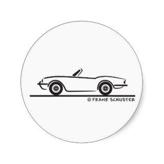 Triumph Spitfire Round Sticker