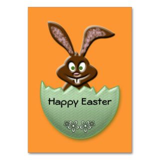 Easter bunny   green business card template