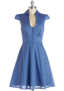 Surprise Sunset Dress in Dots  Mod Retro Vintage Dresses