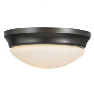Murray Feiss FM271ORB Barrington 10 Inch Flushmount, Oil Rubbed Bronze and Opal Etched Glass   Flush Mount Ceiling Light Fixtures  