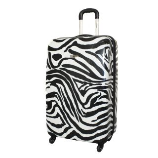 Rockland Designer Zebra 24 inch Lightweight Hardside Spinner Upright Suitcase