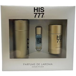 Parfums De Laroma 'His 777' Men's 3 piece Gift Set Parfums De Laroma Gift Sets