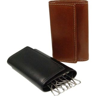 Costello Mens Colombo Leather Tri fold Key Holder Wallet