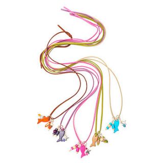 beach treasure necklaces in a choice of fabulous colours by gone crabbing limited
