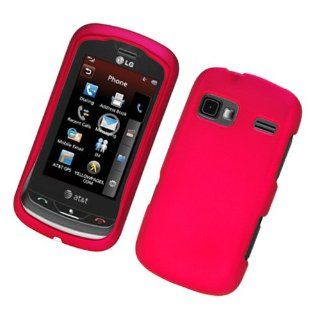 LG Xpression C395/LG Rumor Reflex /Ln272 Rubber Case Red 03 Cell Phones & Accessories