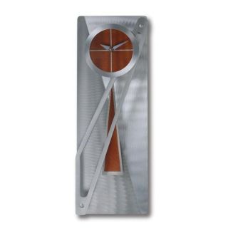 Jon Gilmore Designs Modern Times Silver/ Rust Pendulum Clock