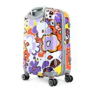Olympia Blossom 29 inch Expandable Fashion Hardside Spinner Upright