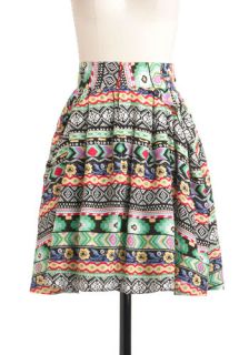 Painted Desert Horizon Skirt  Mod Retro Vintage Skirts