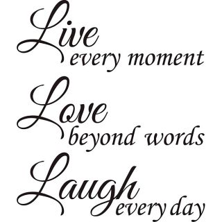 Live Love Laugh Vinyl Wall Art Quote