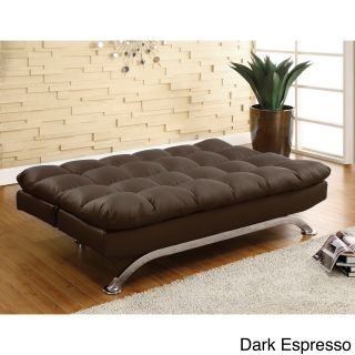Furniture Of America Furniture Of America Pascoe Bicast Leather Sofa/ Futon Black Size Full