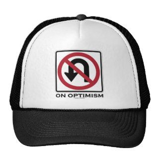 No U Turn On Optimism (Traffic Sign Attitude) Mesh Hat