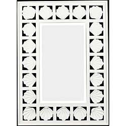 Bonhomme 32 Inch High With Antique White Finish Wall Mirror