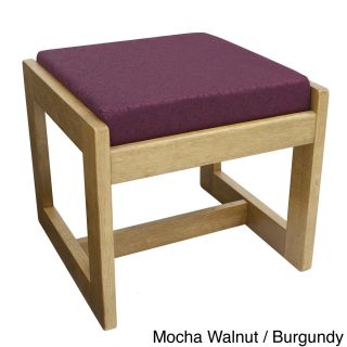 Regency Seating Single Seat Wood/ Fabric Bench