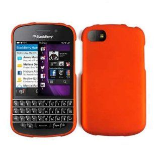For Blackberry Q10 Non Slip Burn Orange Matte Case Accessories Cell Phones & Accessories