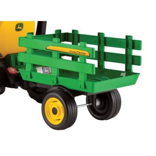 John Deere Battery-Powered 12 Volt Farm Tractor/Trailer  Diggers   Ride Ons