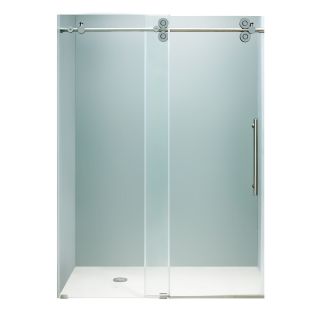 Vigo 48 inch Clear Glass Frameless Sliding Shower Door