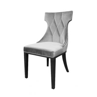 Regis Grey Velvet Chairs (set Of 2)