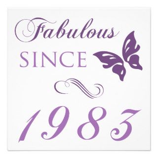 Fabulous Since 1983 Invite