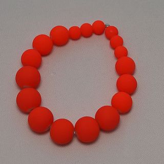 orange glass beads bracelets by m by margaret quon