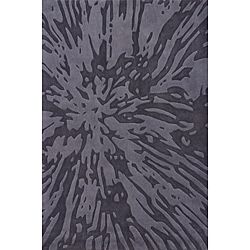 Hand tufted Splash Charcoal Rug (20 X 30)