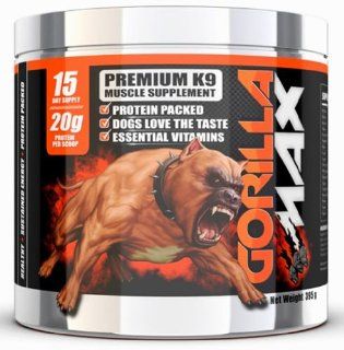 GORILLA MAX Protein Muscle Supplement for Dogs Size15 Servings 395 g  Bully Max 
