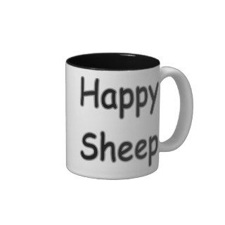 Happy Animal   Blackie Black Sheep Mugs