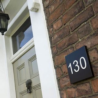 traditional house number plate by kelly contemporary