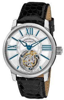 Stuhrling Original Men's 296D.331X2 Viceroy Tourbillon Limited Edition Mechanical Silver Dial Watch Watches